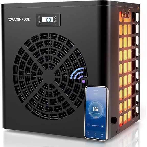 16000BTU Above Ground Pool Heat Pump with WiFi