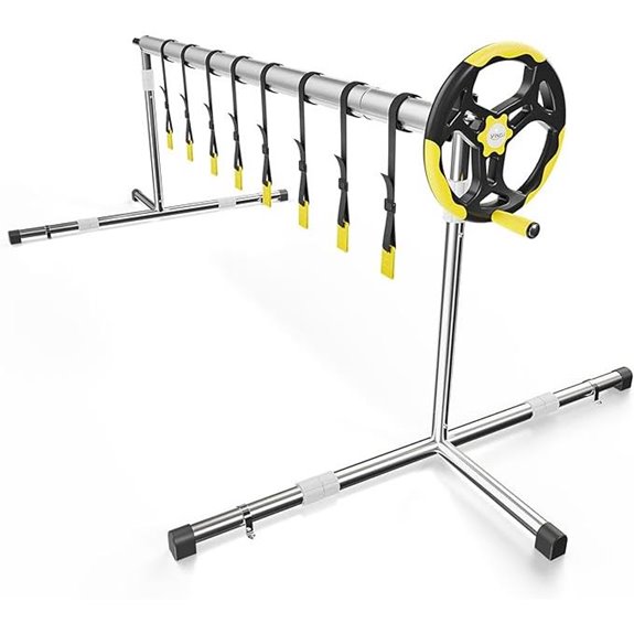 VINGLI 16 FT Pool Cover Reel Set with Adjustable Height