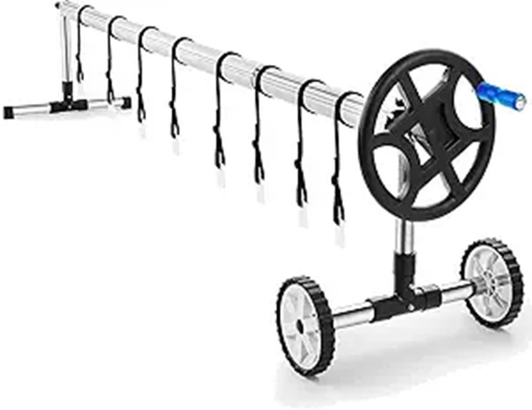 18FT Aluminum Pool Cover Reel System with Crank