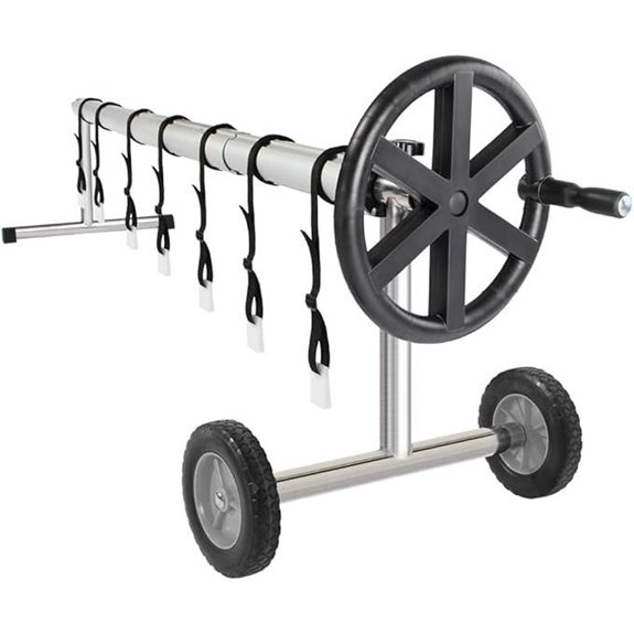 VINGLI 18ft Aluminum Solar Pool Cover Reel Set