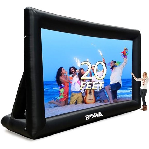 Inflatable 20ft Outdoor Movie Screen with Air Blower