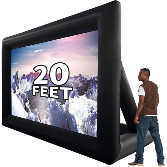 Inflatable 20ft Outdoor Projector Screen with Accessories