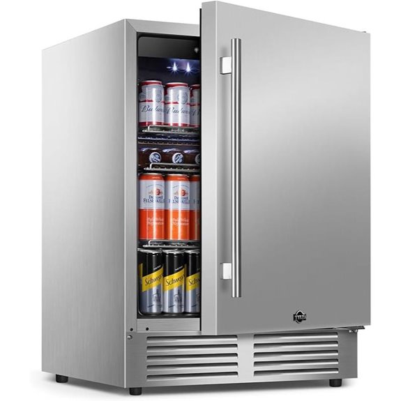 Tylza 24 Stainless Steel Beverage Refrigerator