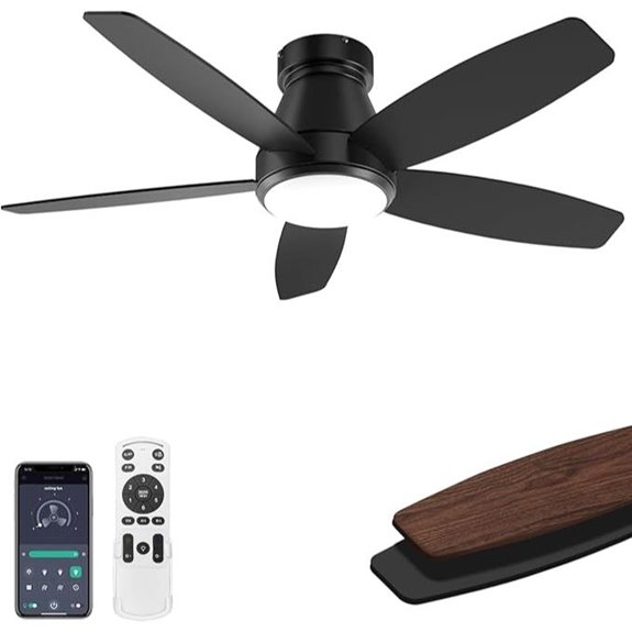 42-Inch Ceiling Fan with Lights and Remote