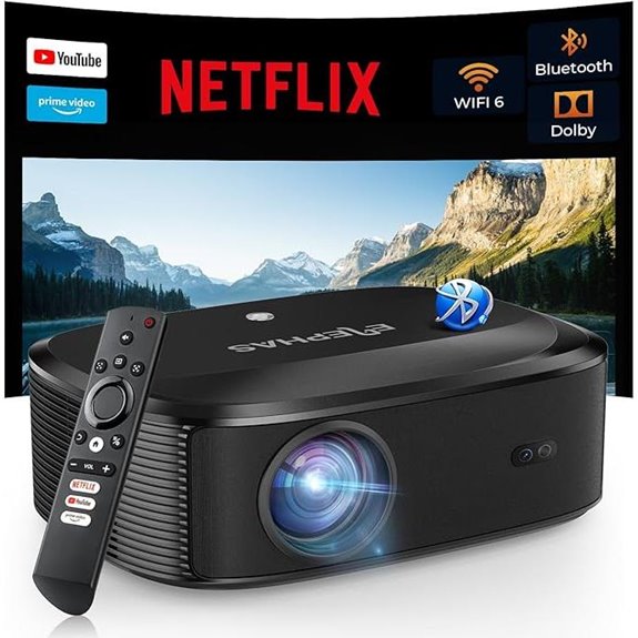 4k wifi bluetooth projector