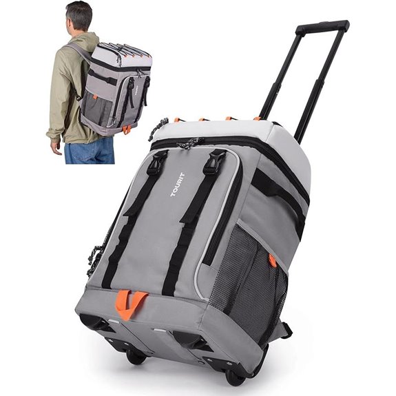 TOURIT 50-Can Rolling Cooler Backpack with Wheels