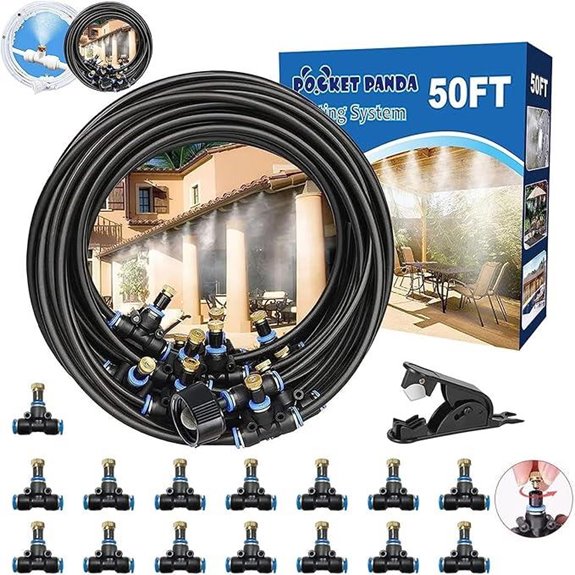Outdoor Patio Water Misting System (50FT/15M)