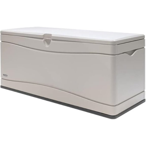 LIFETIME 60040 Deck Box 130 Gallon Desert Sand