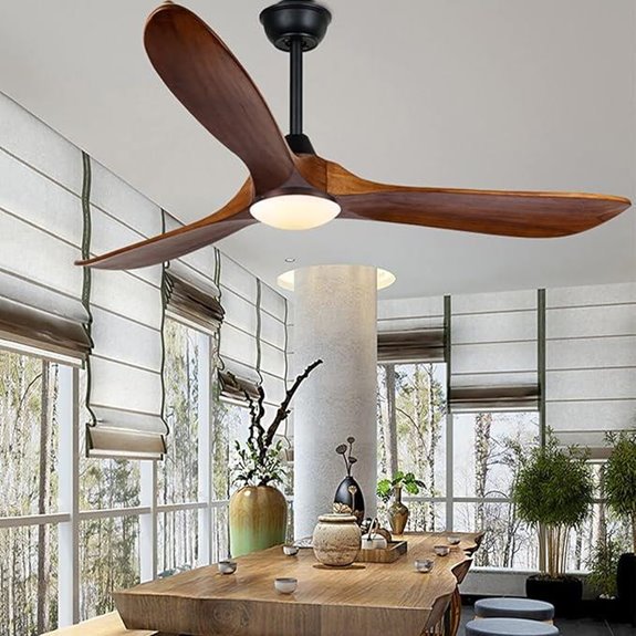 Farmhouse 60in Outdoor Ceiling Fan with Light