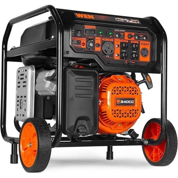 WEN 8000W Dual Fuel Portable Generator with Electric Start
