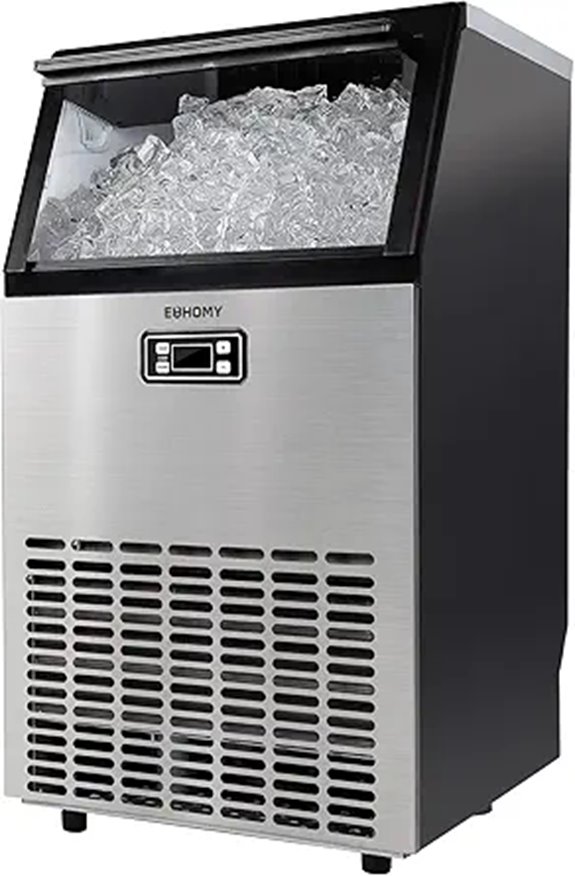 EUHOMY Commercial Ice Maker - 95lbs Daily Production