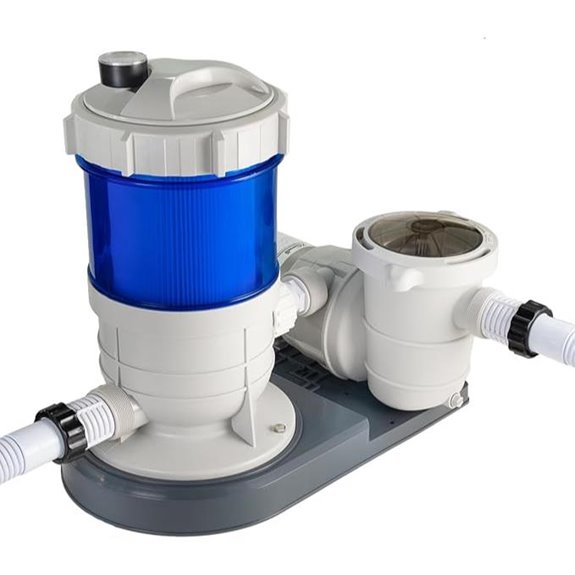 XtremepowerUS Above Ground Pool Cartridge Filter System