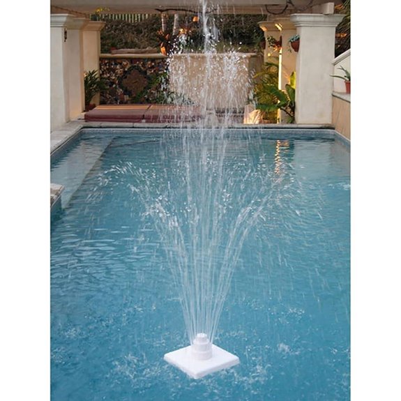 Floating Pool Fountain with Adjustable Height