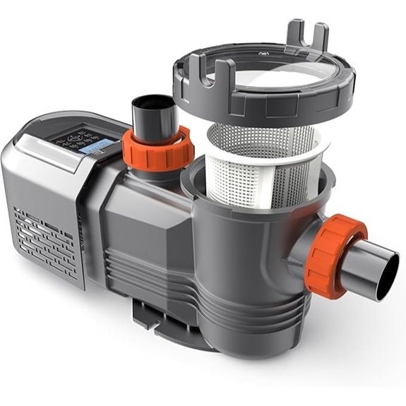 Variable Speed Pool Pump with Timer and Large Filter