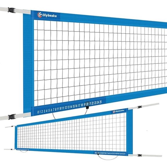 Adjustable Pool Volleyball Net with Clamp (15-26ft)
