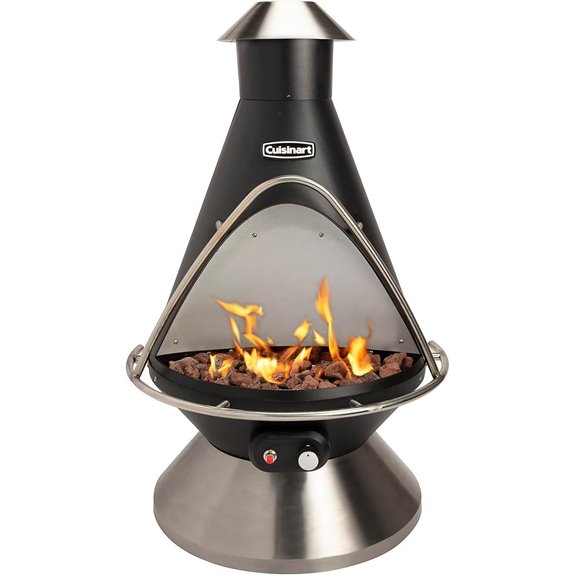 Cuisinart Chimenea Propane Fire Pit with Adjustable Heat