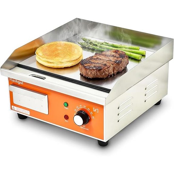 15.3 Nonstick Electric Griddle with Adjustable Temp