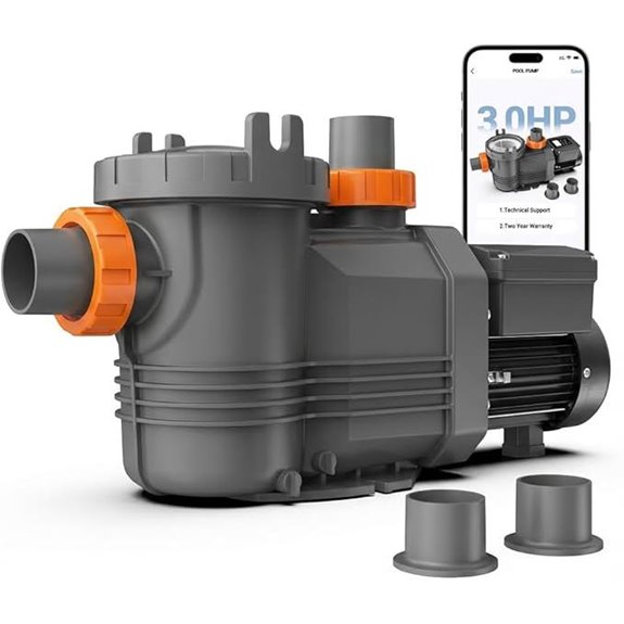 Variable Speed Pool Pump with Timer and Self-Priming