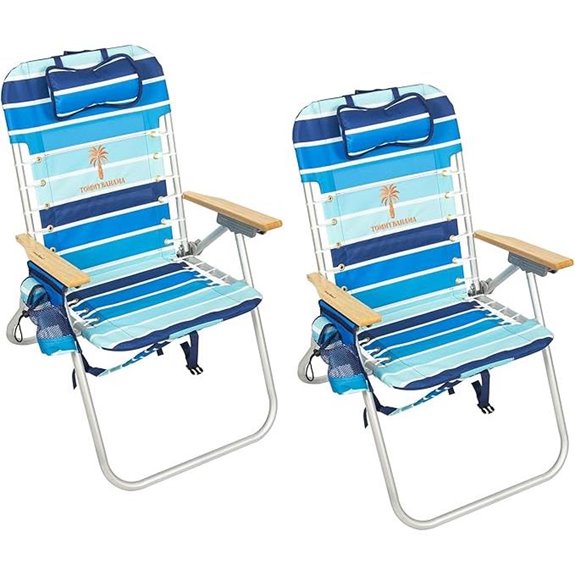 Tommy Bahama 17 Adjustable Folding Beach Chair