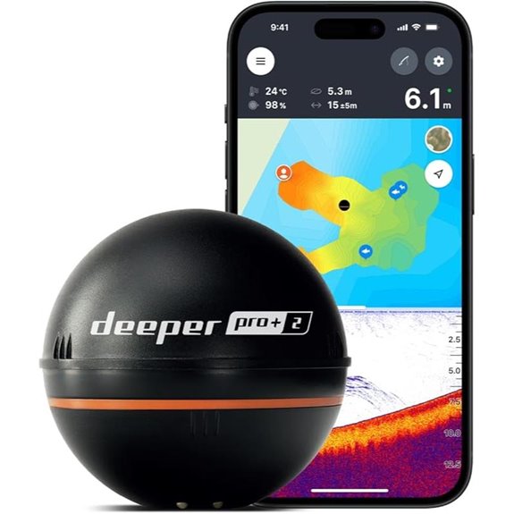 Deeper PRO+ 2 Sonar Fish Finder with GPS
