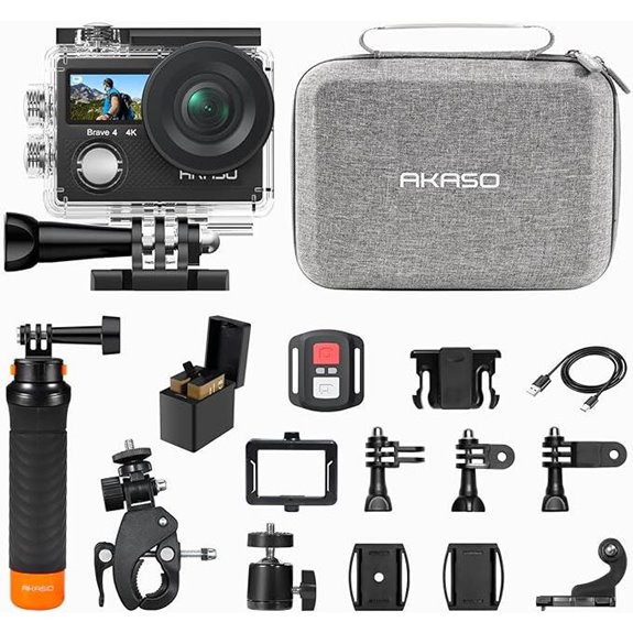 AKASO Brave 4 Action Camera with Accessories Bundle