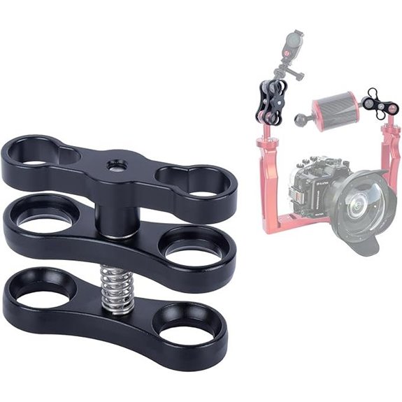 CNC Aluminum Butterfly Clamp for Underwater Photography