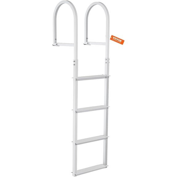 VEVOR Aluminum Dock Ladder 4 Steps 500 lbs Capacity