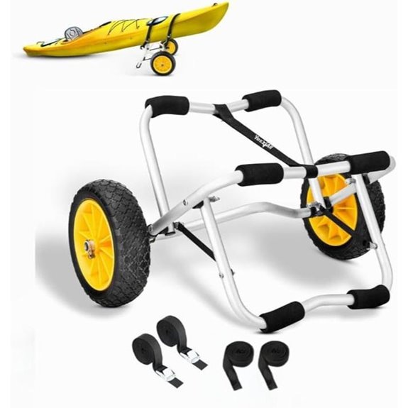 YES4ALL Kayak Cart with Aluminum Frame and Wheels