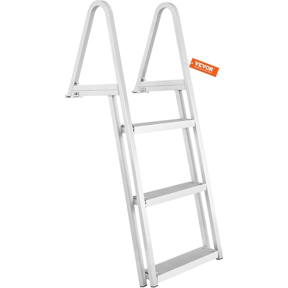VEVOR Aluminum Pontoon Boat Dock Ladder (3-5 Steps)