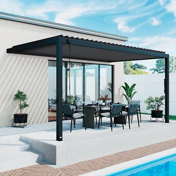 Backyard Discovery Evanston 16'x10' Galvanized Pergola Kit