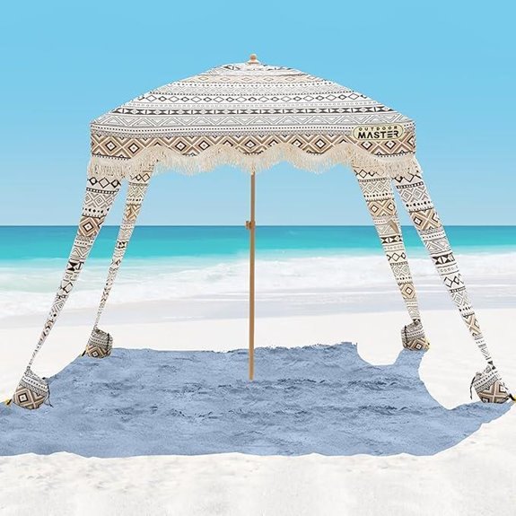 OutdoorMaster Beach Cabana with Side Wall