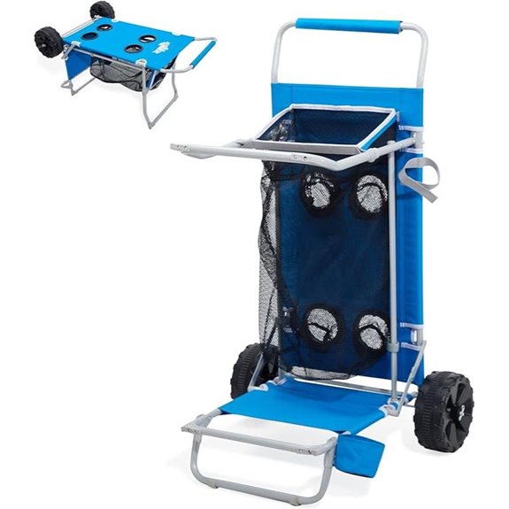 2-in-1 Beach Cart with Cooler and Accessories