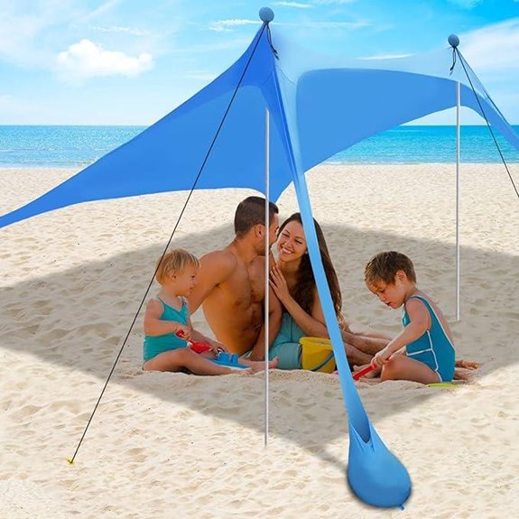 Beach Canopy Tent Sun Shade with UPF 50