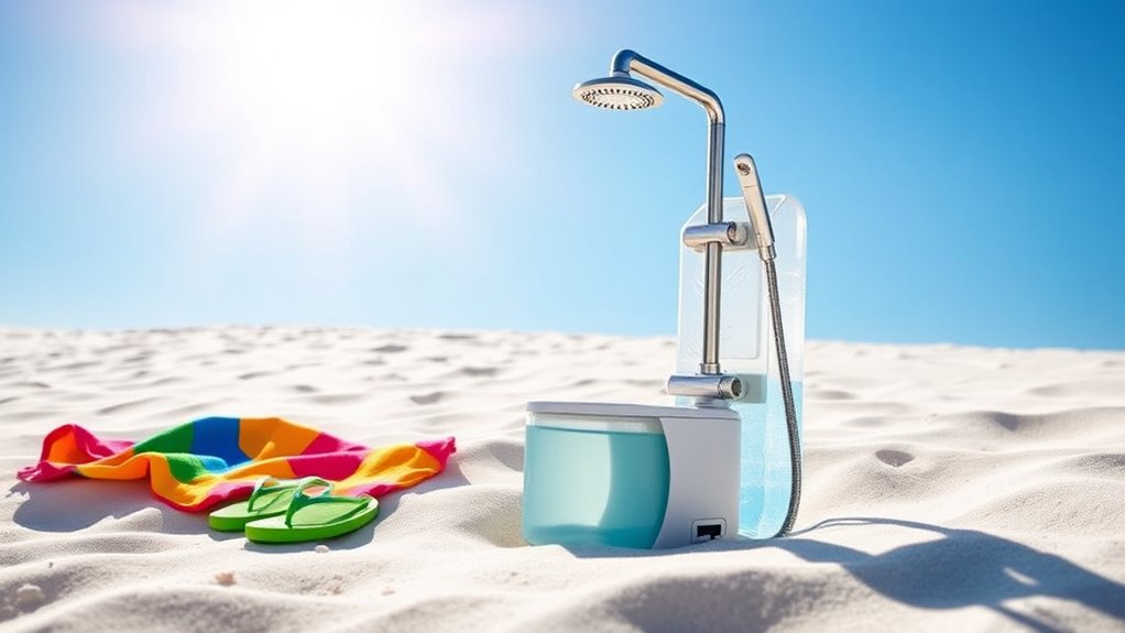 beach shower feature considerations