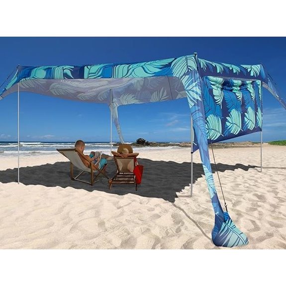 Beach Canopy Tent with Sidewalls UPF50+ Sun Shelter