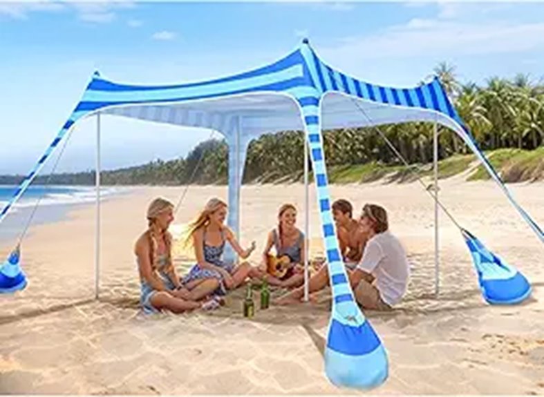 2PM SPORTS Beach Tent with UPF50+ UV Protection