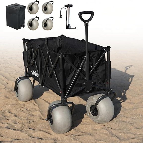 Beach Wagon with Big Wheels for Sand