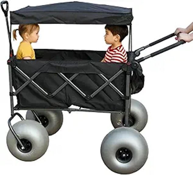Beach Wagon with Big Wheels for Sand