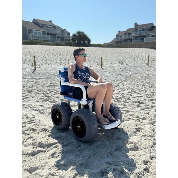 Beach Wheelchair with 16 Balloon Tires