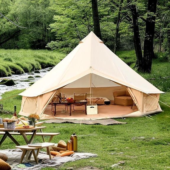 YOLENY Bell Yurt Tent for Family Camping