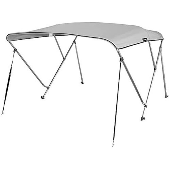 Boat Cover with Support Poles and Straps