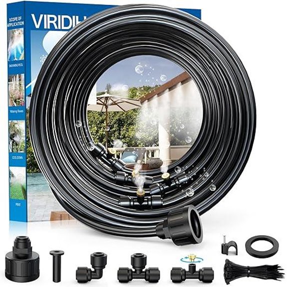 Outdoor Misting System with Brass & Plastic Components