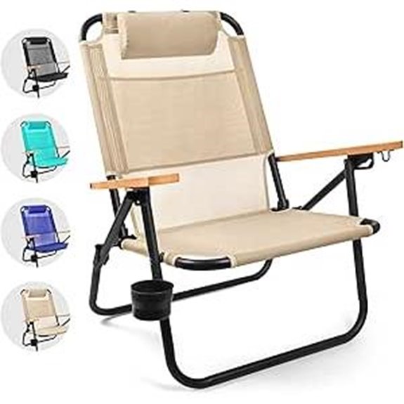 Water Buffalo Bondi Beach Chair with Recline and Cup Holder