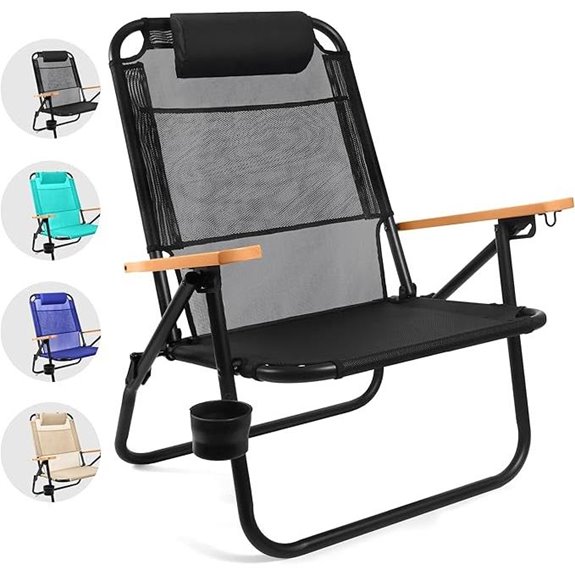 Water Buffalo Bondi Beach Chair with Recline & Cup Holder