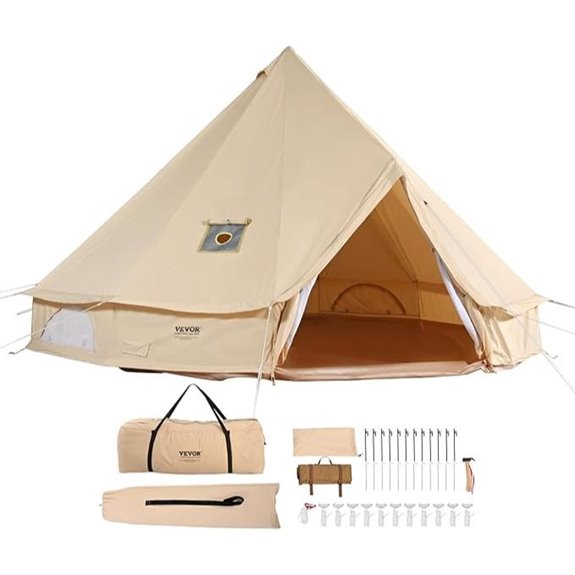 VEVOR Canvas Bell Tent for Camping and Outdoors