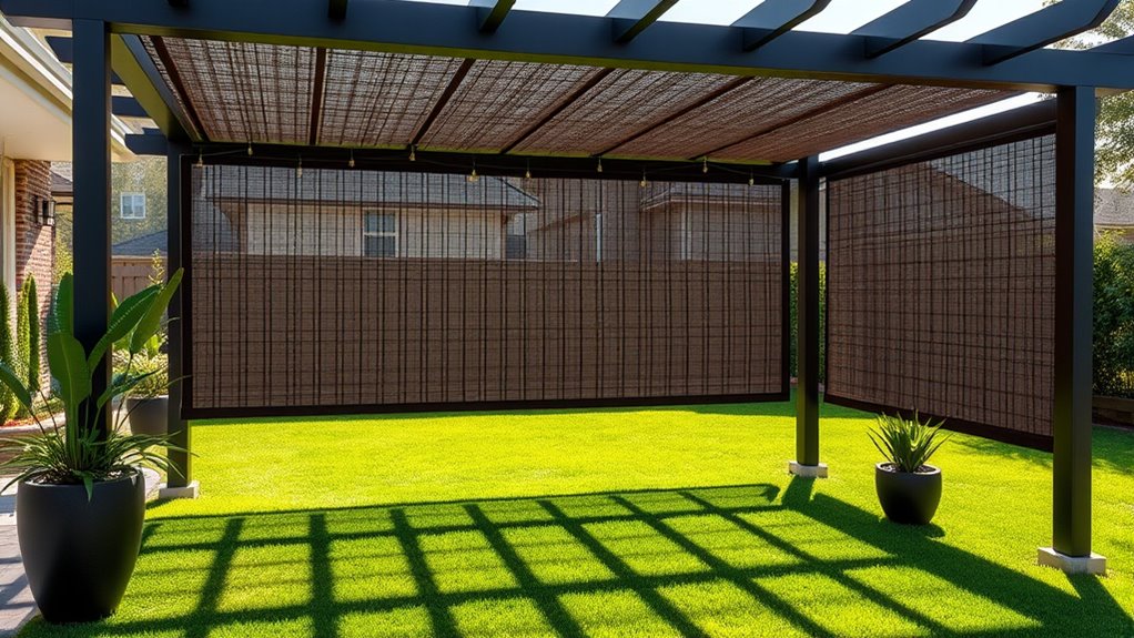 choosing durable private pergola screens