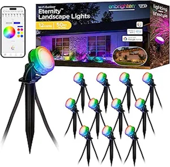 Enbrighten Vibe Eternity Garden Lights 50ft RGBWIC