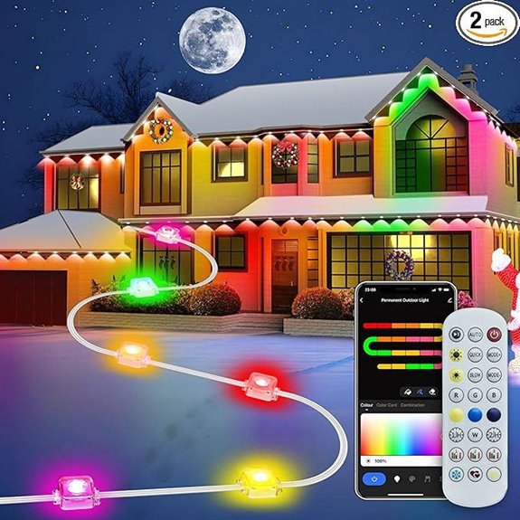 Outdoor RGBIC Permanent Christmas Lights with App Control