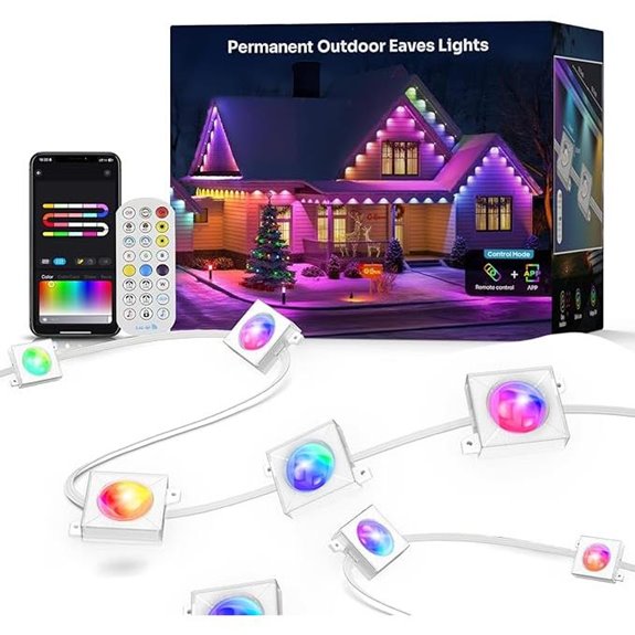 Outdoor RGB+IC LED String Lights with App & Remote