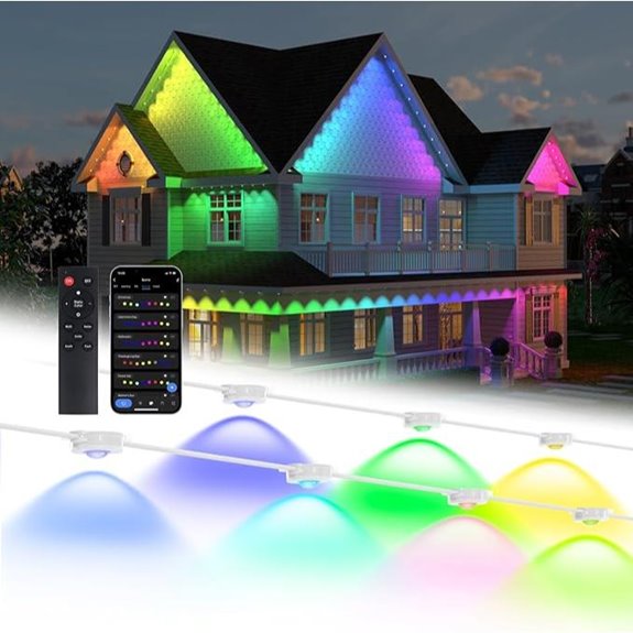 colorful outdoor smart lighting